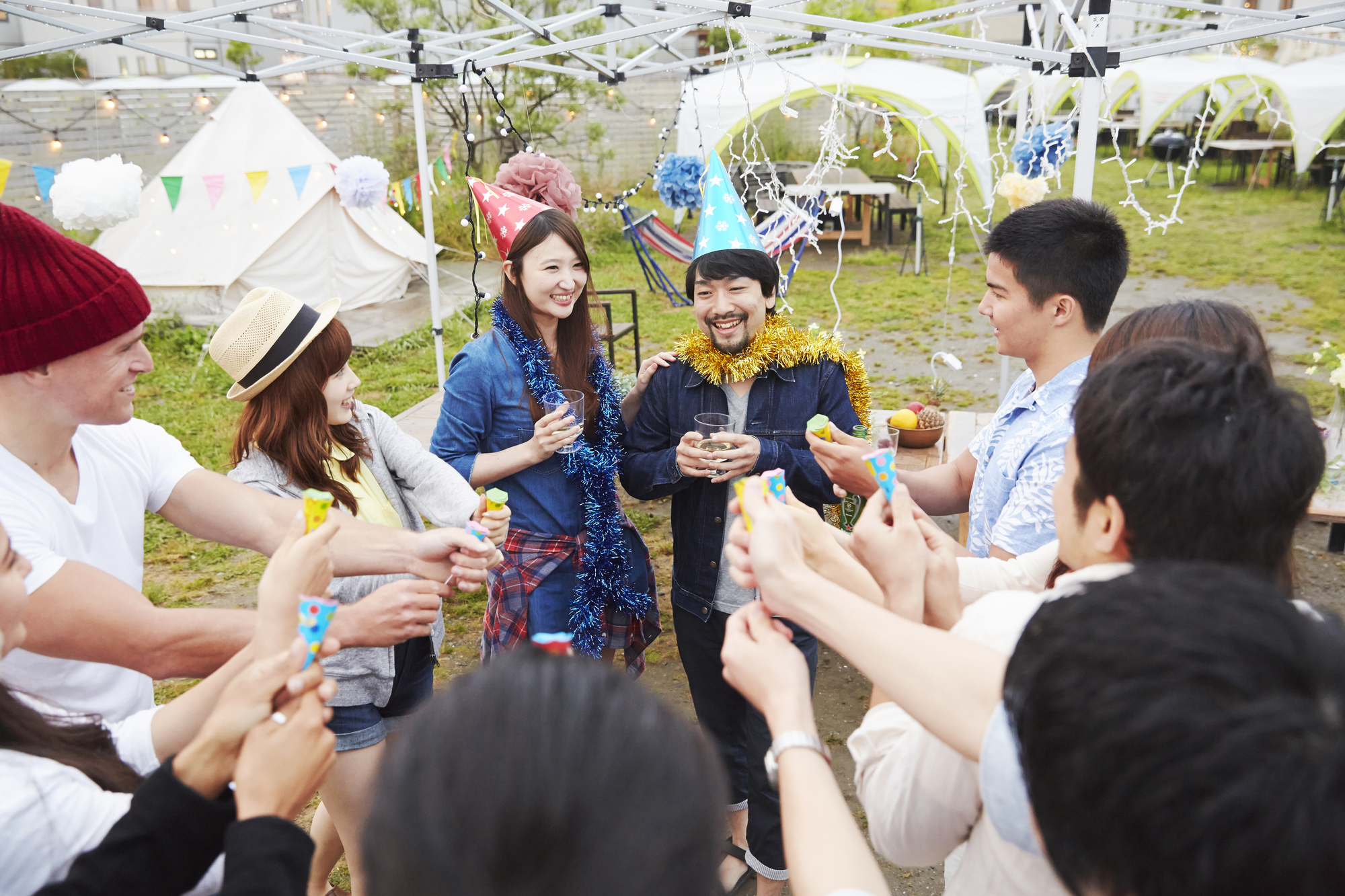 大人数でお祝い