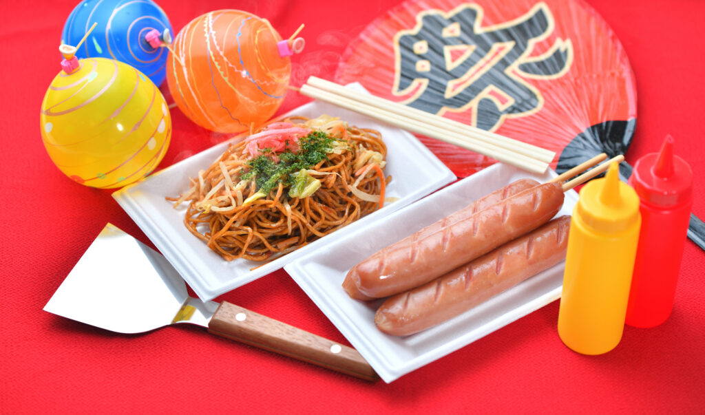 お祭りの屋台のイメージ