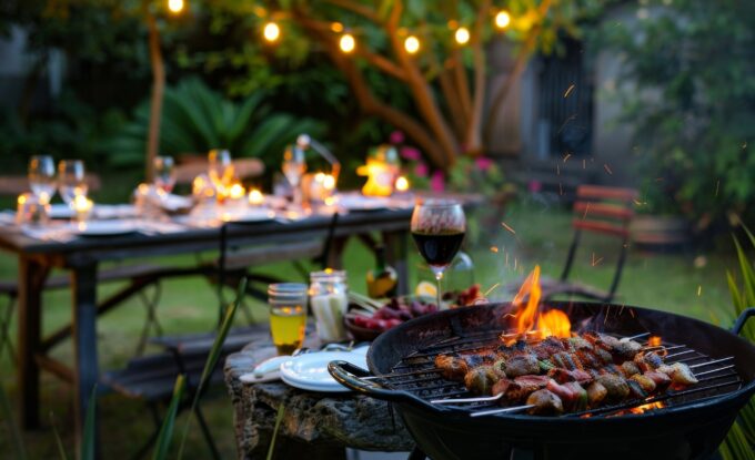 夜のおしゃれなBBQ