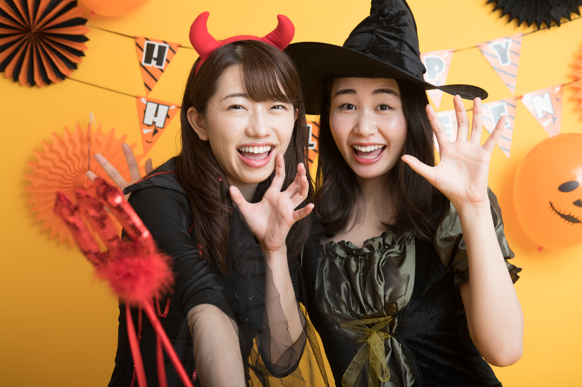 ハロウィンで仮装を楽しむ