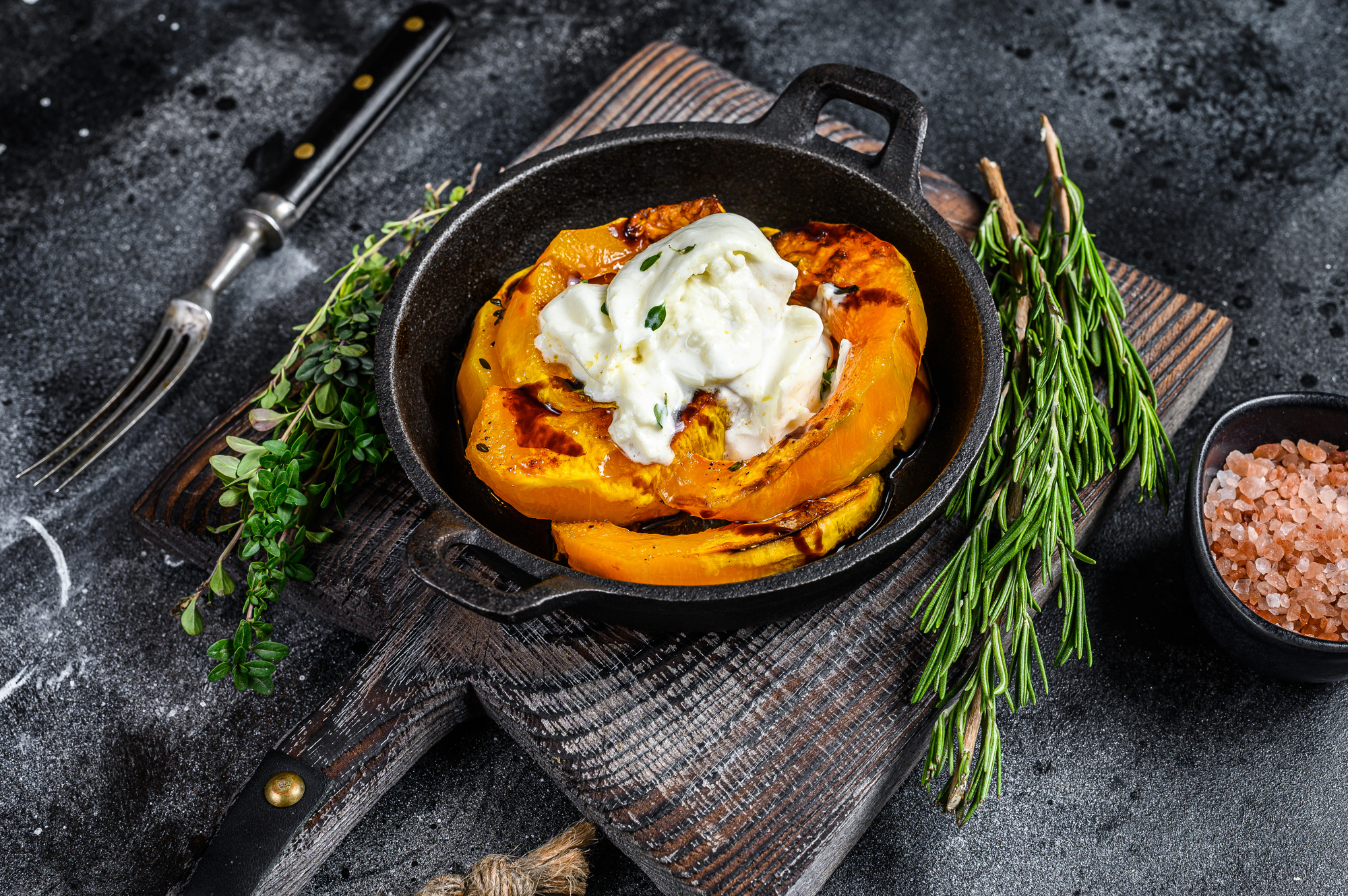 かぼちゃとチーズのグリル