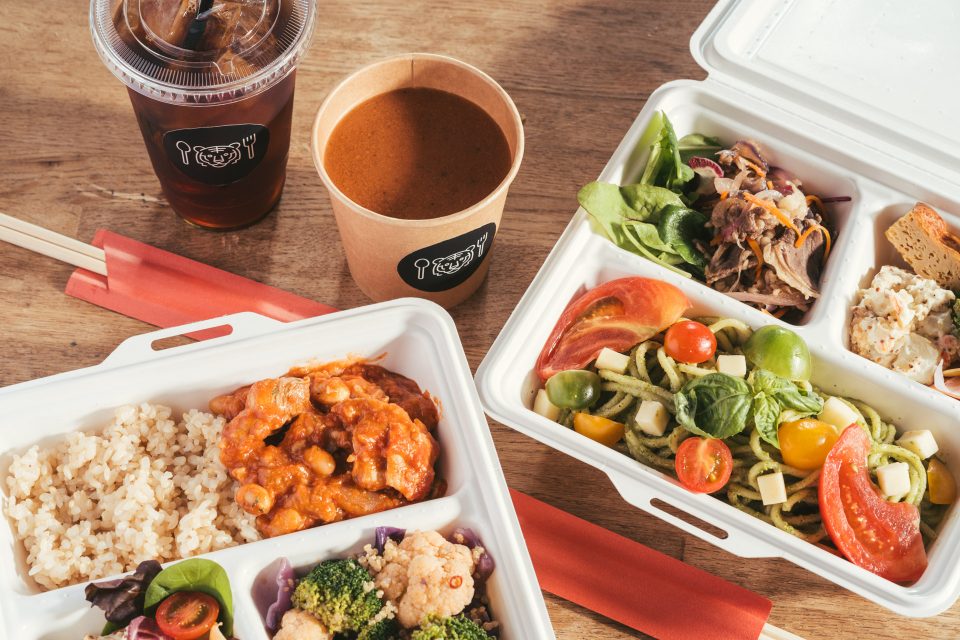 コーヒーやお弁当