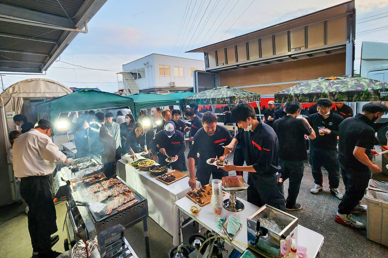 BBQの様子