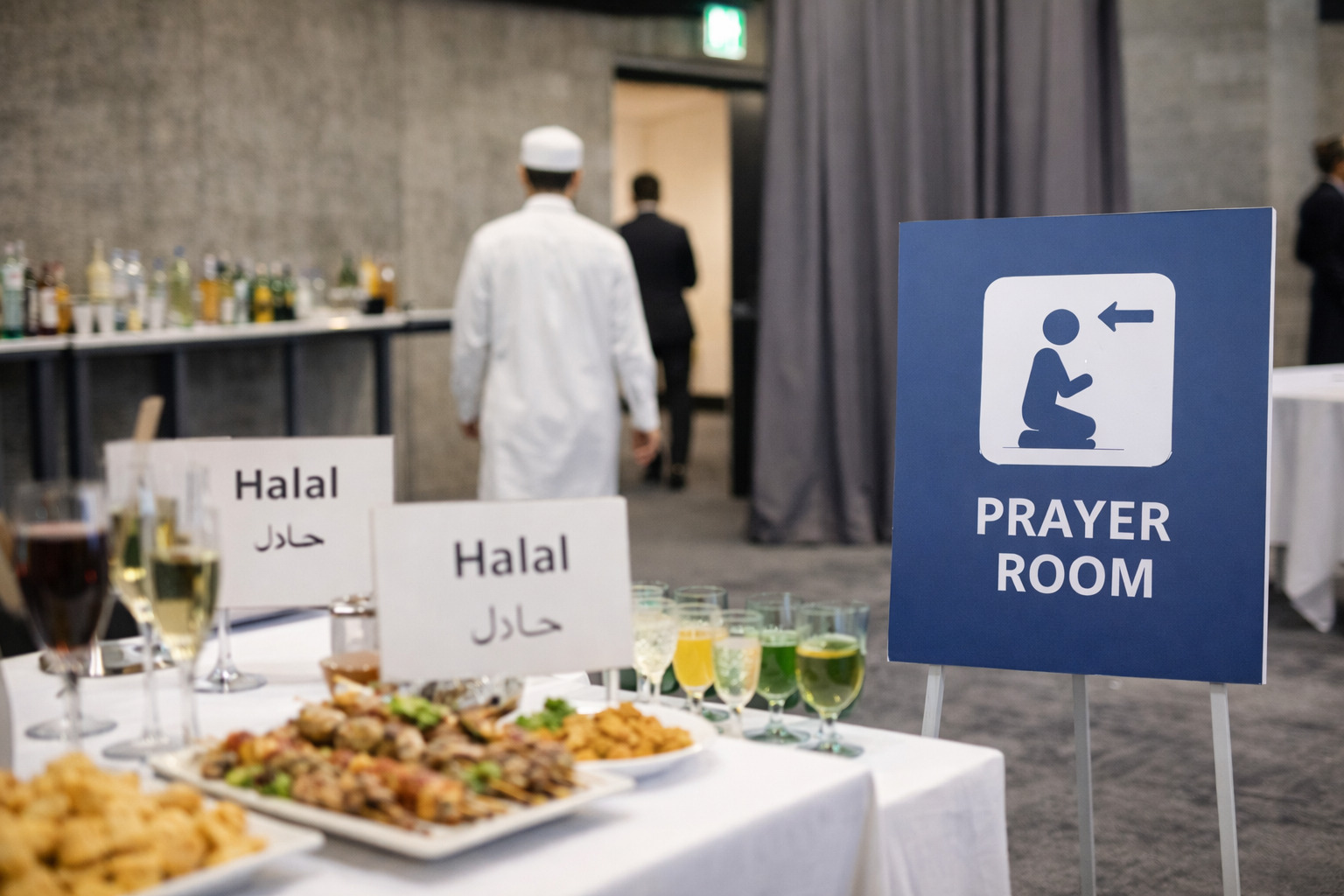 イベントの食事会場