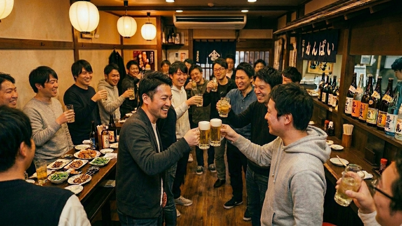 飲み会で乾杯